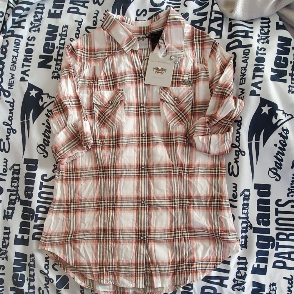 NWT HARLEY BUTTON UP